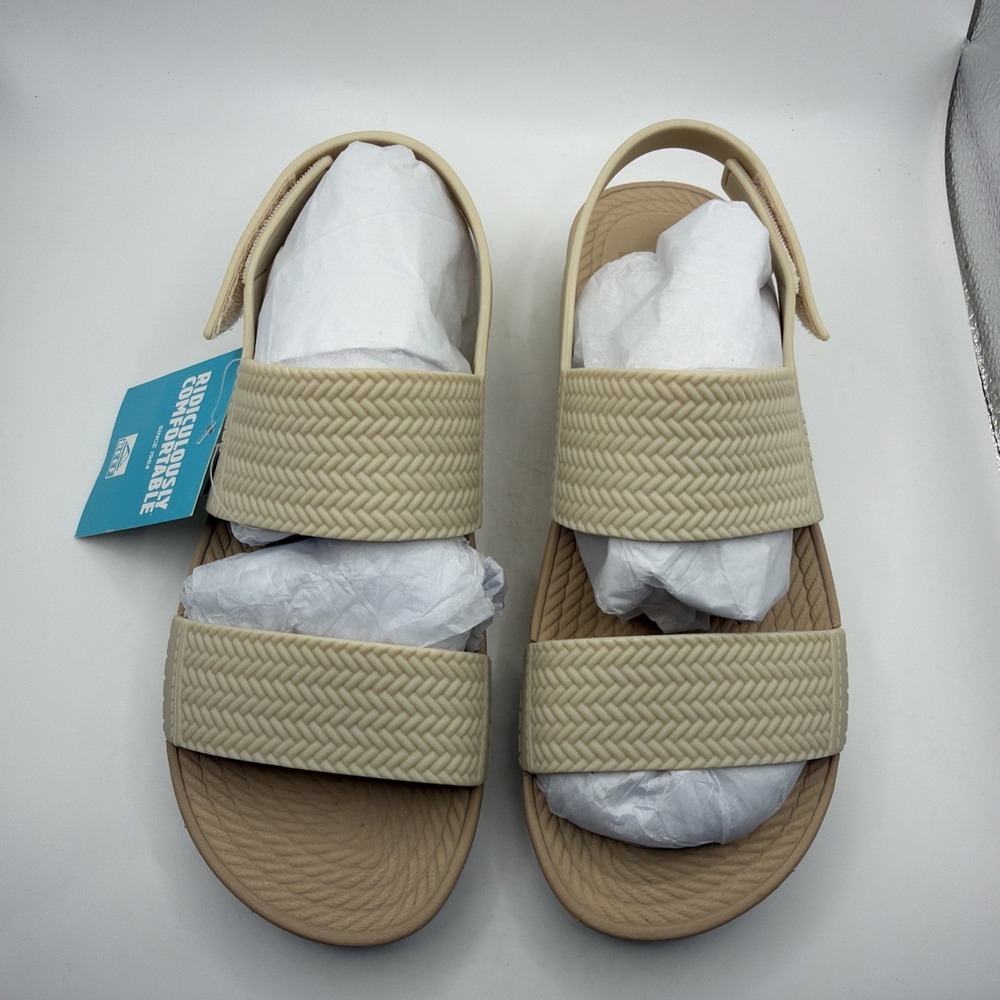 Reef Water Vista Women's Waterproof Sandals Nude/Tan size 8 New - Picture 8 of 13